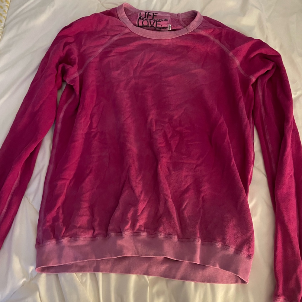 Purple Free City crew neck sweatshirt